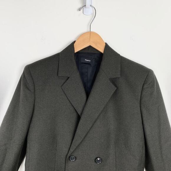 NWT Theory Sleek Double Breasted Slim Fit Virgin Wool Blazer Size 2 - Picture 4 of 12
